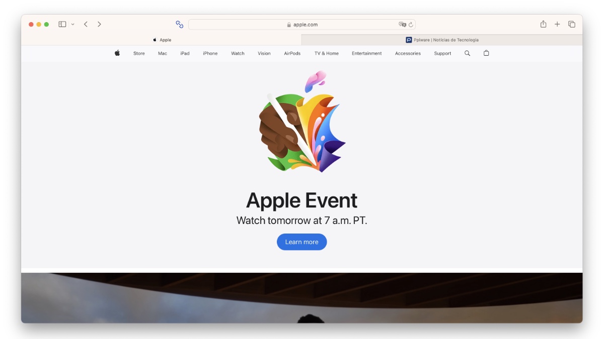Site Apple inclui teaser interativo da “borracha” para o evento de amanhã sobre o iPad