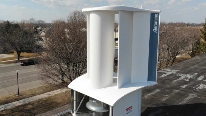 Turbinas eólicas sem pás da Aeromine Technologies para os telhados dos edifícios