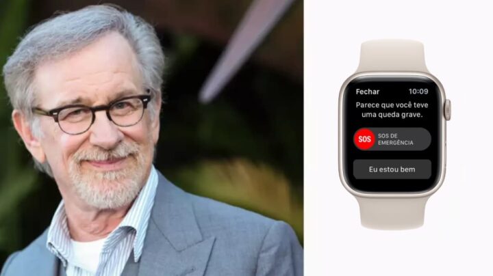 Imagem Apple Watch com deteção de queda que alertou Steven Spielberg