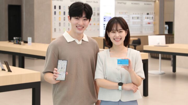 Imagem cartão de crédito Samsung com bluetooth