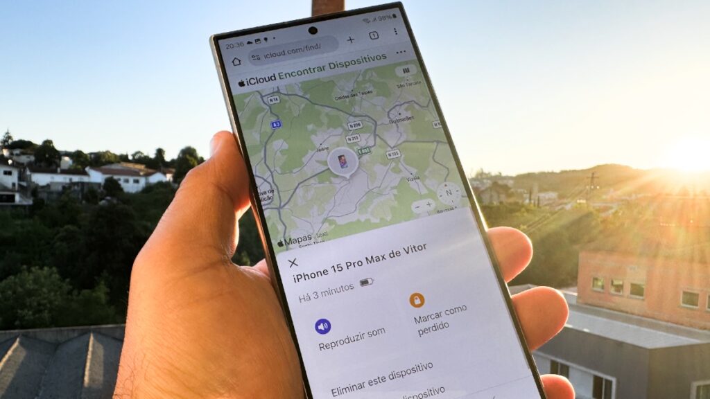 Como utilizar a rede Encontrar da Apple num Android?