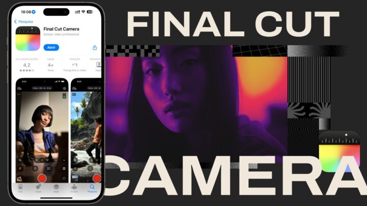 Ilustração imagem Final Cut Camera da Apple para iPhone