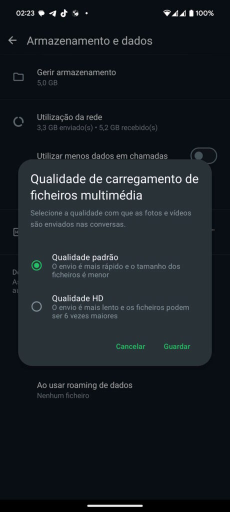 Imágenes de WhatsApp en calidad HD