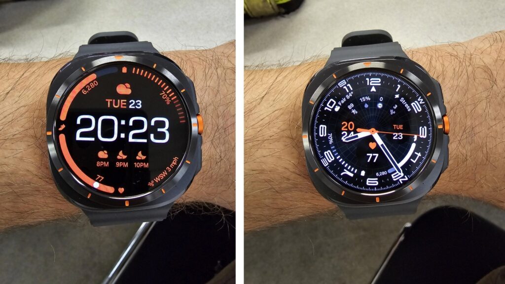 Samsung Galaxy Watch Ultra smartwatch problema desalinhado