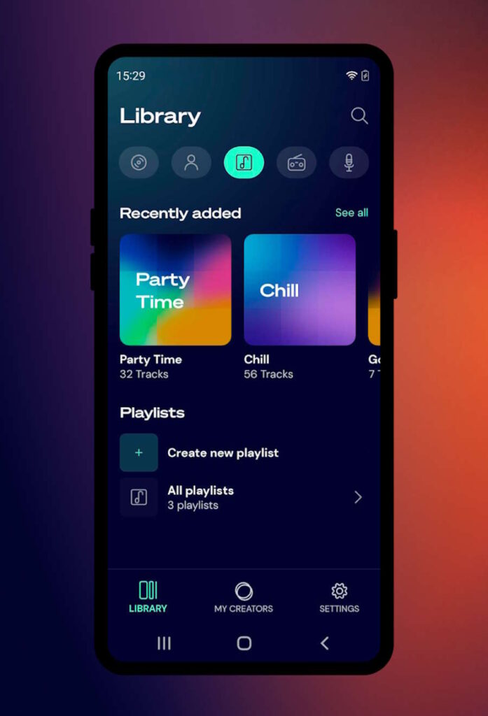 Winamp iOS Android música leitor