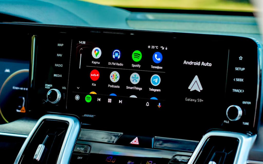 Android Auto Google rádio carro