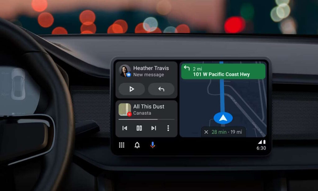 Android Auto Google rádio carro