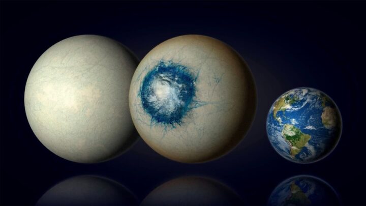 Ilustração do exoplaneta descoberto pelo James Webb