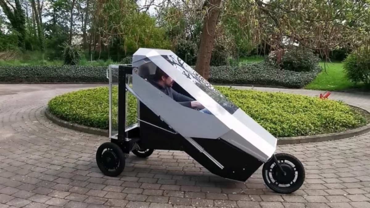 Mobi-1: veículo urbano elétrico que combina bicicleta e carro e traz 40 km de autonomia