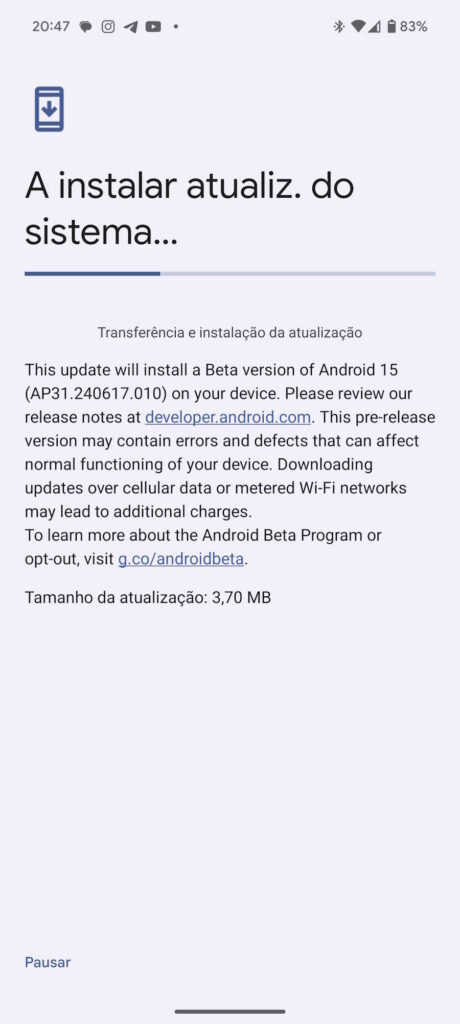 Android 15 Beta 4.1 Google Pixel 9