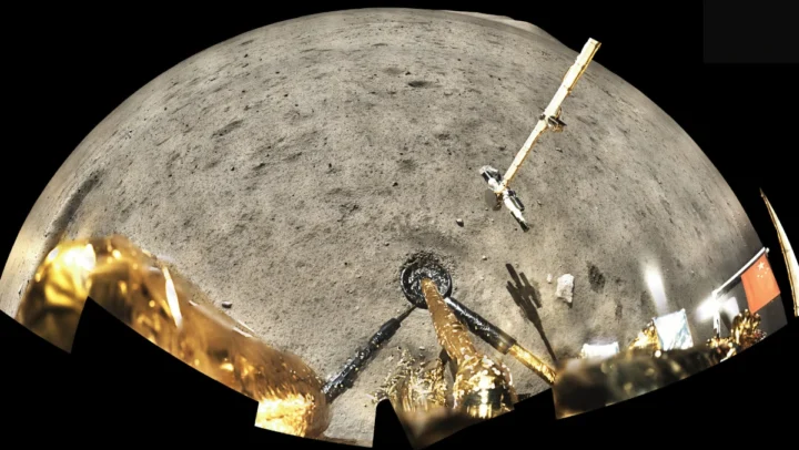 Imagem da sonda lunar Chang'e-5 da China