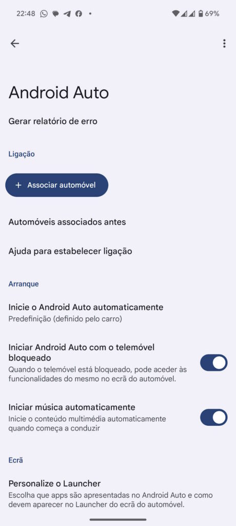 Android Auto problemas botão Google