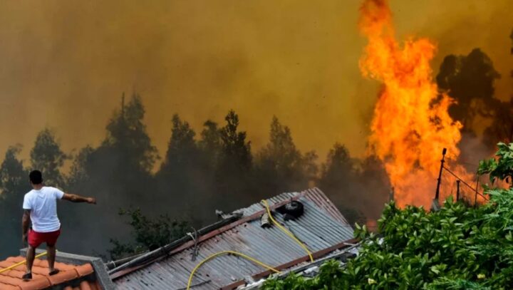  imagem do espaço mostra incêndio na Madeira