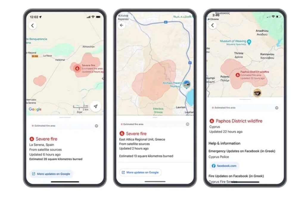 Incêndios Portugal Google dados ajudar