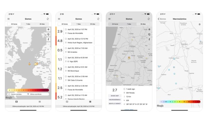 IPMA tem app gratuita para Android e iPhone sobre sismos