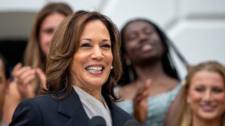 Kamala Harris, vice-presidente dos EUA e candidata à Casa Branca pelo Partido Democrata