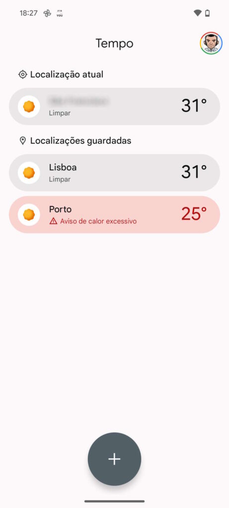 Android 15 Pixel 9 Weather tempo aplicação