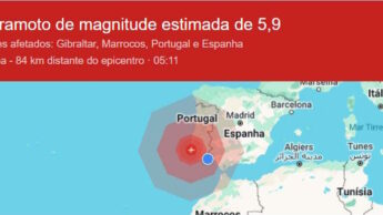 Android Google sismo terramoto Portugal