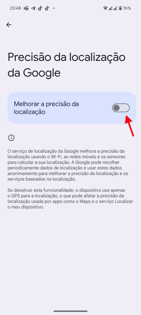 Android GPS localização smartphone