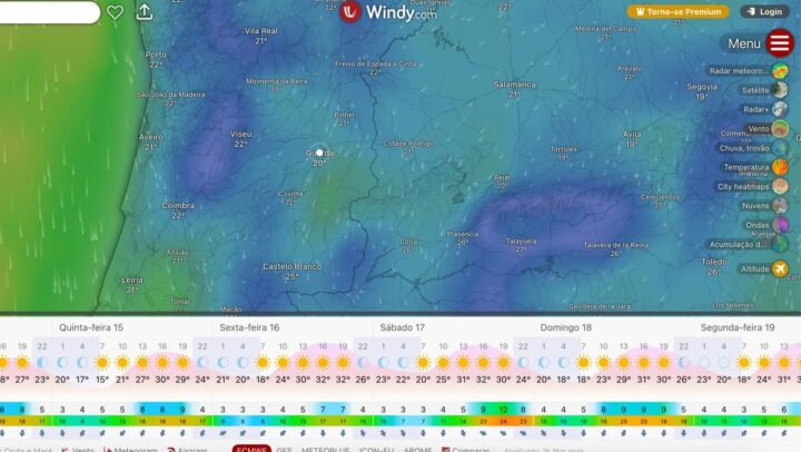 Windy: veja a meteorologia como nunca viu