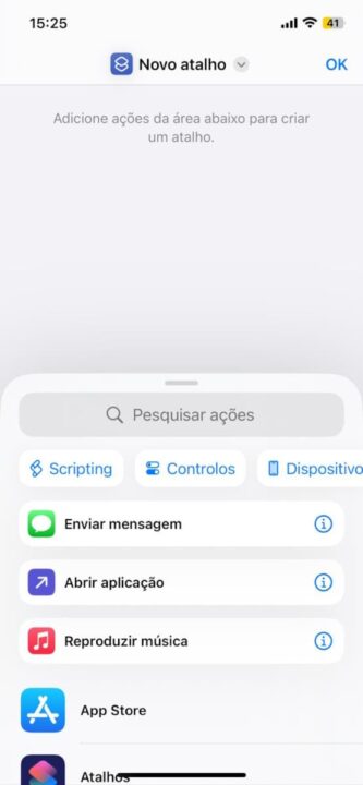 Como separar os ícones da Conectividade na Central de Controlo