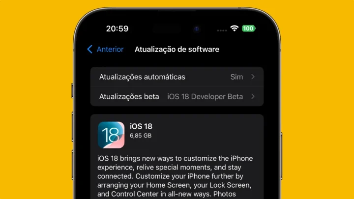 Imagem iOS 18 RC