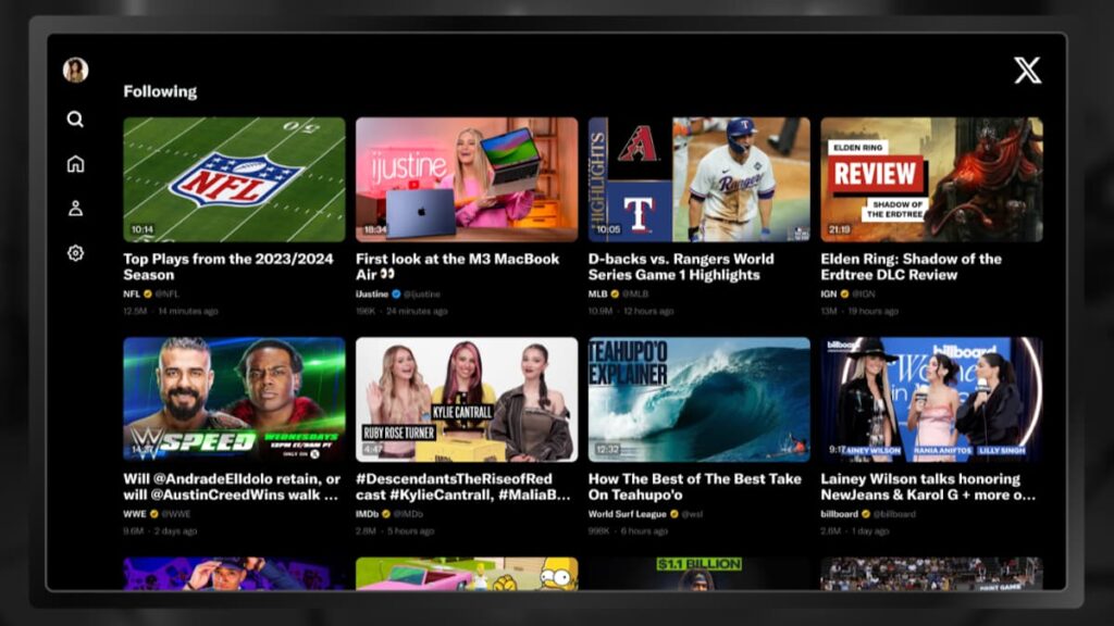 A aplicação X TV já está disponível e parece estar muito atrás da concorrência