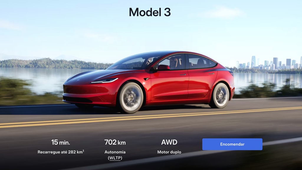 Tesla Model 3 com 702km de autonomia? Sim, chegou a Portugal