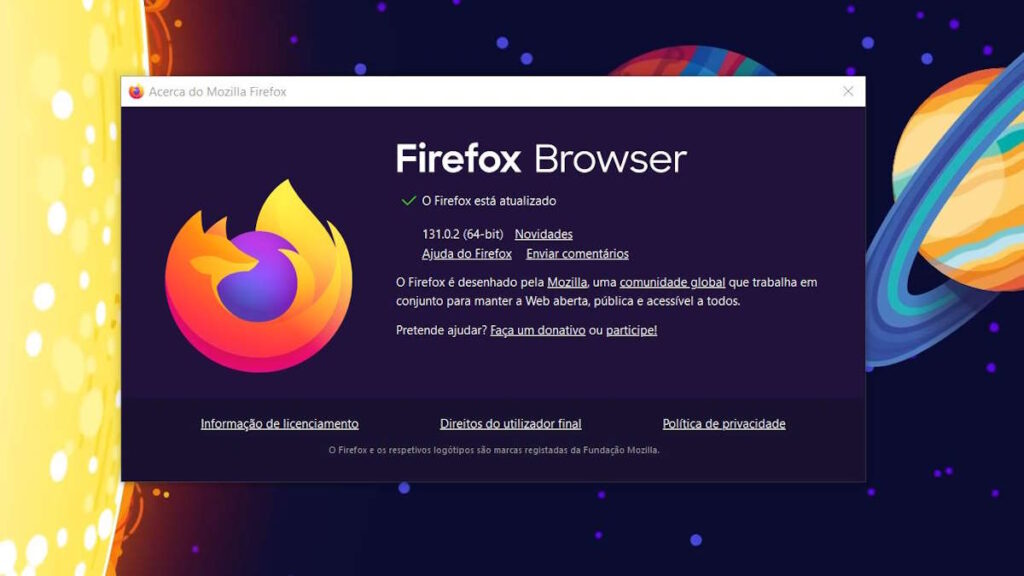 Firefox Mozilla segurança problema atuailzação