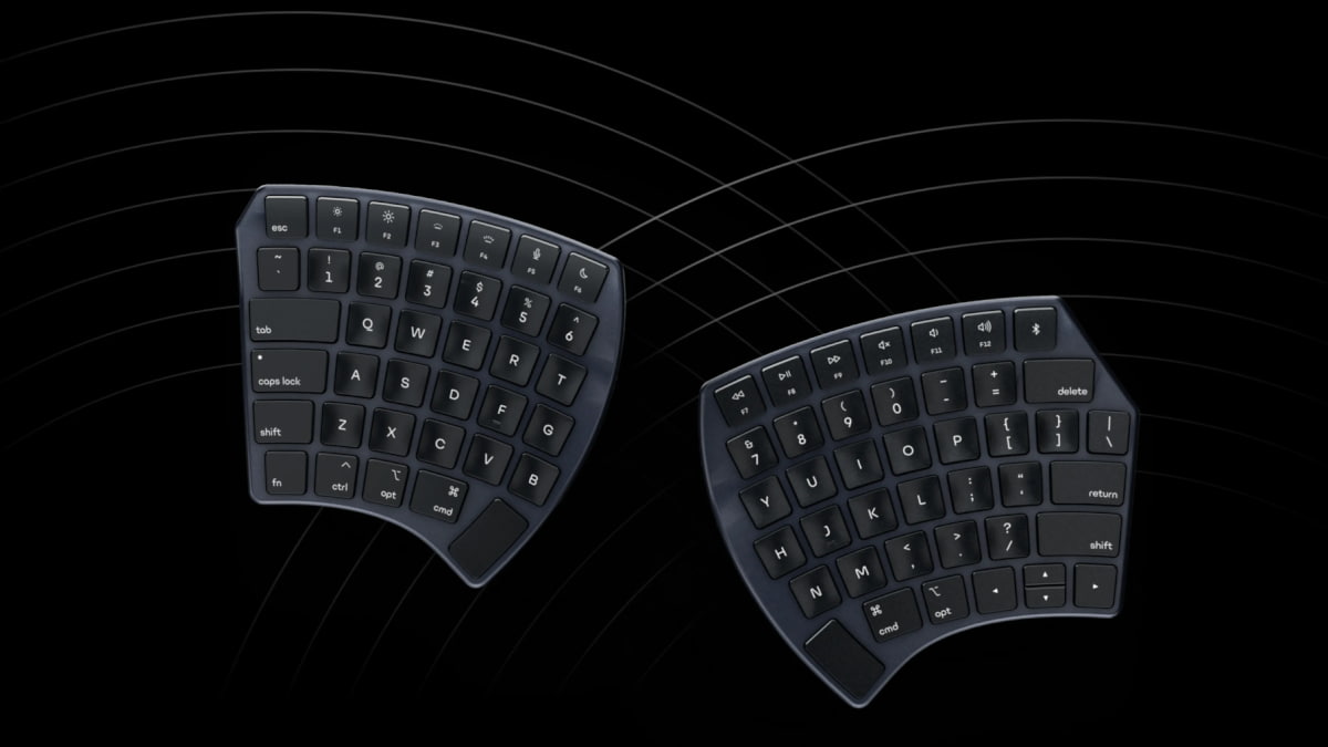 Farto do seu teclado convencional? Este modelo ergonómico divide-se em duas partes