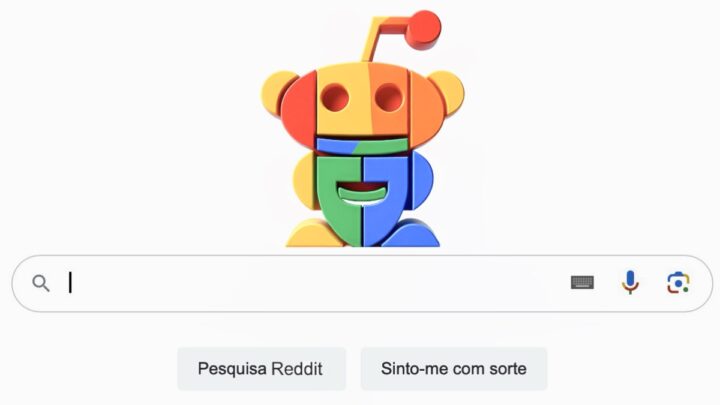 Ilustração Google transfigurado de Reddit