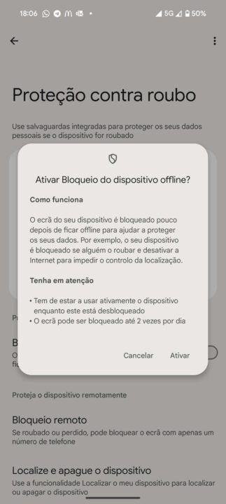 Android ladrões smartphones Google