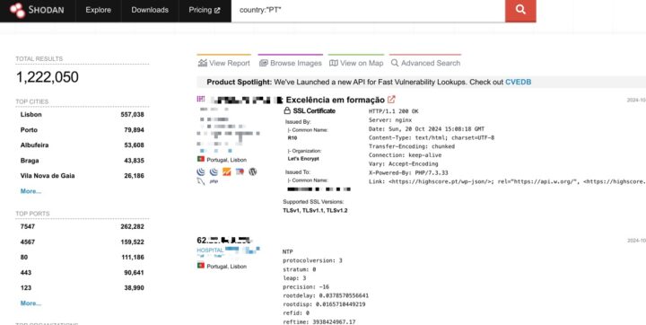  o meu dispositivo está exposto na Internet?