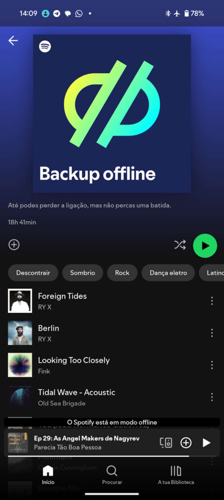 Spotify offline playlist backup