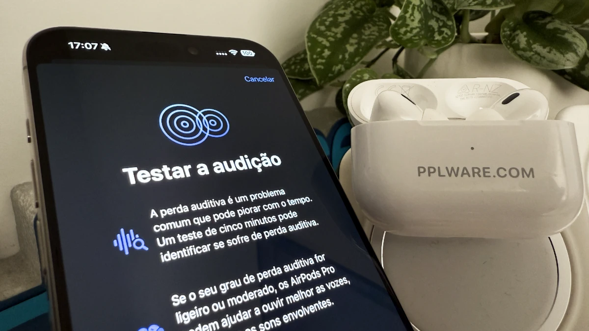 AirPods Pro 2: firmware 7B19 traz aparelho auditivo, teste auditivo e proteção auditiva