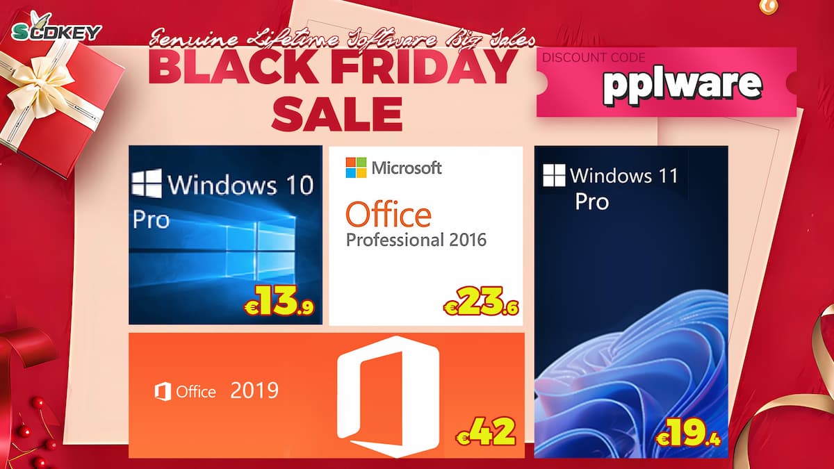 Black Friday na SCDKey: Descontos para comprar chaves digitais de Windows e Office