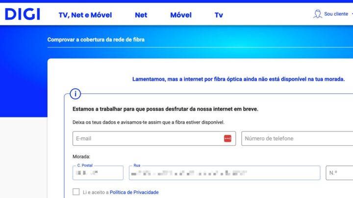 Site da DIGI Portugal está online! Veja já se há cobertura na sua zona