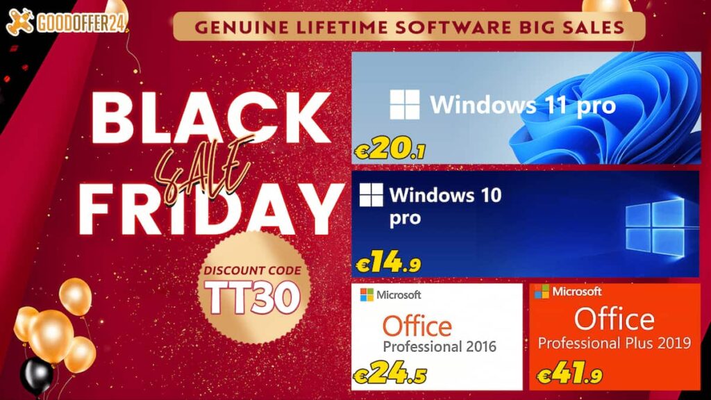 Ofertas imperdíveis de Black Friday: ative o Windows e muito mais!