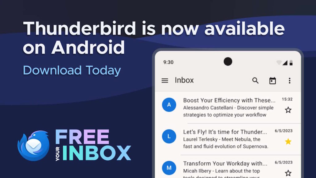 Thunderbird Android email Mozilla