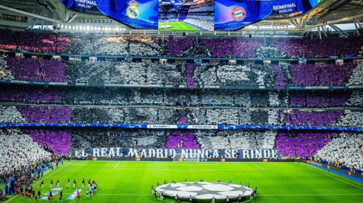 Imagem do estádio do Real Madrid