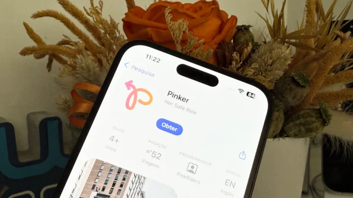 Imagem app Pinker, serviço de TVDE