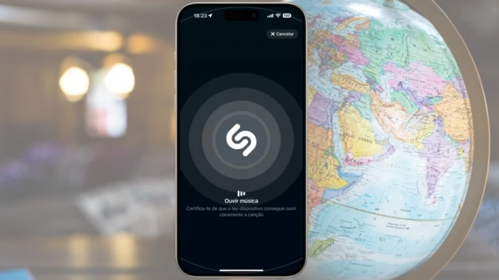 Imagem Shazam a correr no iOS 18.2