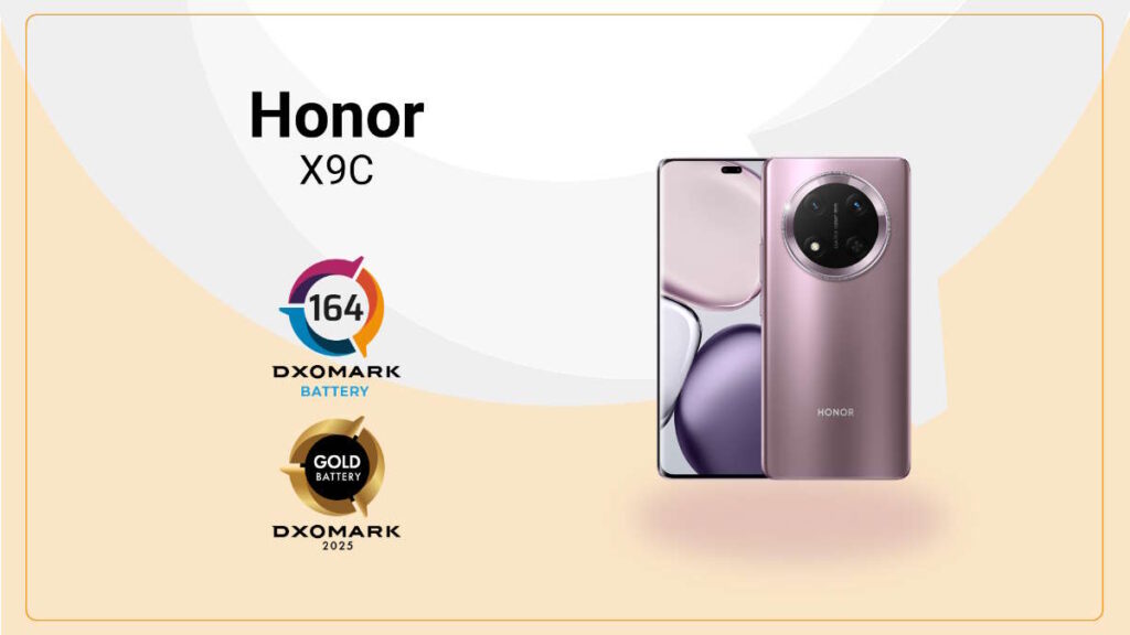 Honor X9c bateria DXOMARK autonomia carregamento