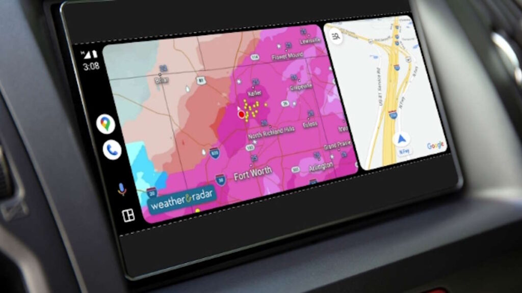 Android Auto apps meteorológicas automóveis