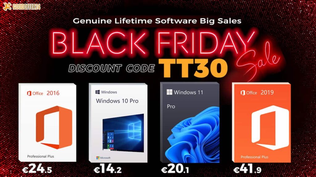Black Friday: Economize com descontos exclusivos em software na GoodOffer24