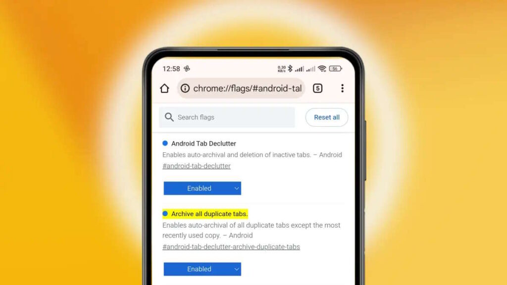 Chrome Google Android browser separadores