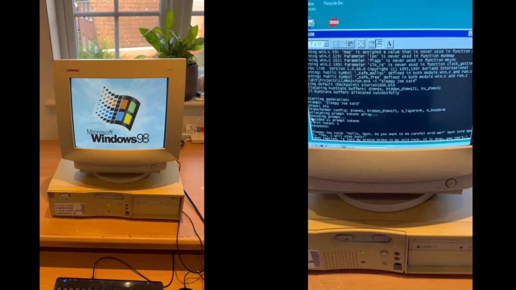 EXO Labs consegue correr modelo de IA no Windows 98 com Pentium II e 128 MB de RAM