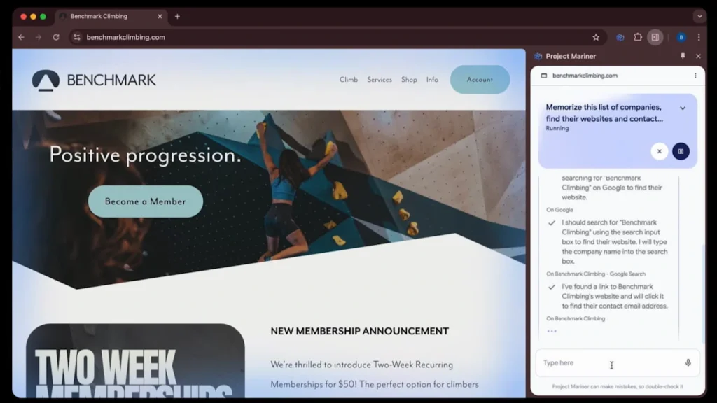 Google revela um agente de IA que pode fazer pesquisas no browser por si