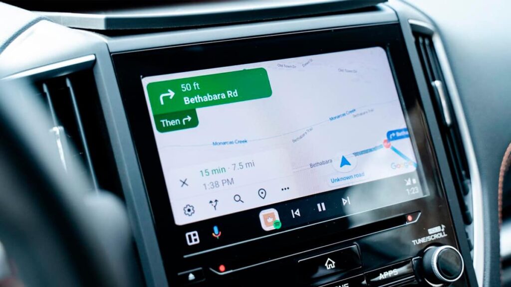 Android Auto Google Maps mapas