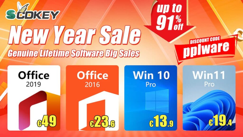 Grandes descontos de Ano Novo: Atualize o seu PC com software original